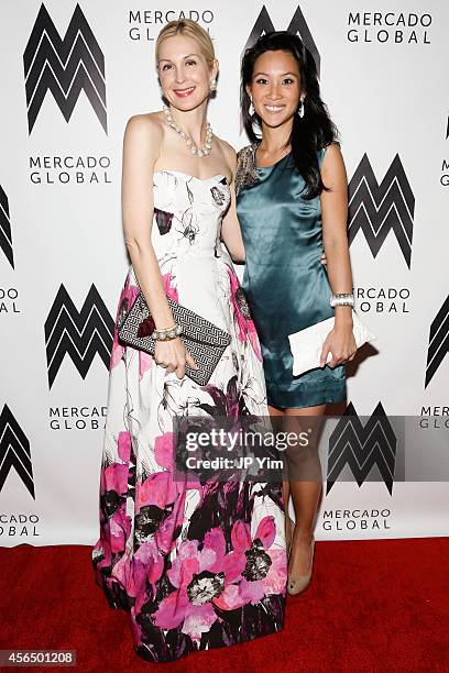 Kelly Rutherford and Jessica Koh attend the Mercado Global Fashion Forward Gala at Hotel Americano on October 1, 2014 in New York City.