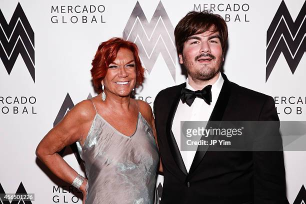 Carmen D'Alessio and Rodolfo de Rothschild attend the Mercado Global Fashion Forward Gala at Hotel Americano on October 1, 2014 in New York City.