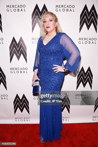 Mina Deutsch attends the Mercado Global Fashion Forward Gala at Hotel Americano on October 1, 2014 in New York City.