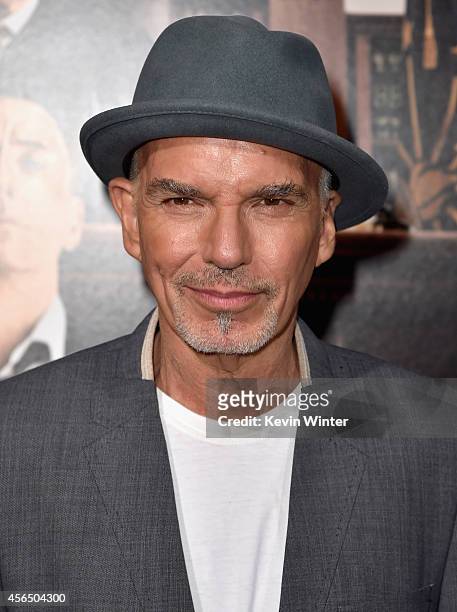Actor Billy Bob Thornton attends the Premiere of Warner Bros. Pictures and Village Roadshow Pictures' "The Judge" at AMPAS Samuel Goldwyn Theater on...