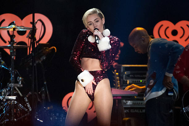 Miley Cyrus performs onstage during Z100's Jingle Ball 2013 at Madison Square Garden on December 13, 2013 in New York City.