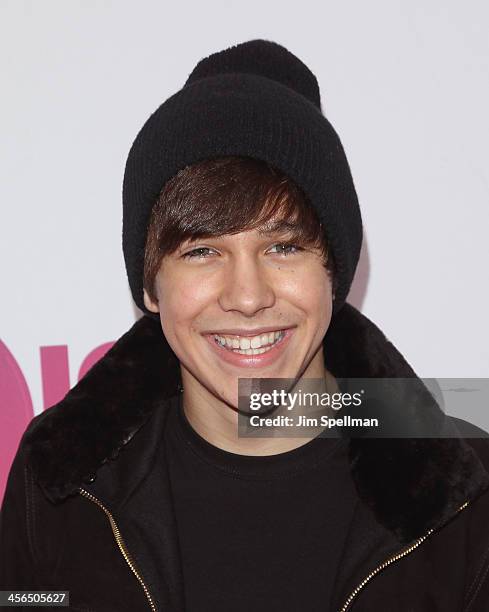 Singer Austin Mahone attends Z100's Jingle Ball 2013 at Madison Square Garden on December 13, 2013 in New York City.