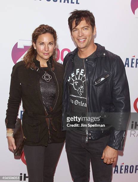 Actress/model Jill Goodacre and singer Harry Connick Jr. Attend Z100's Jingle Ball 2013 at Madison Square Garden on December 13, 2013 in New York...
