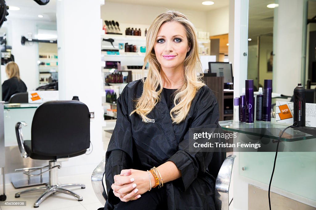 Hayley McQueen Sports Charity Hairstyle For Stand Up To Cancer