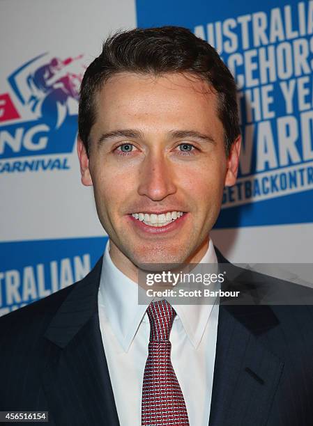 Tom Waterhouse attends the Melbourne Spring Racing Carnival Launch at the Melbourne Museum on October 2, 2014 in Melbourne, Australia.