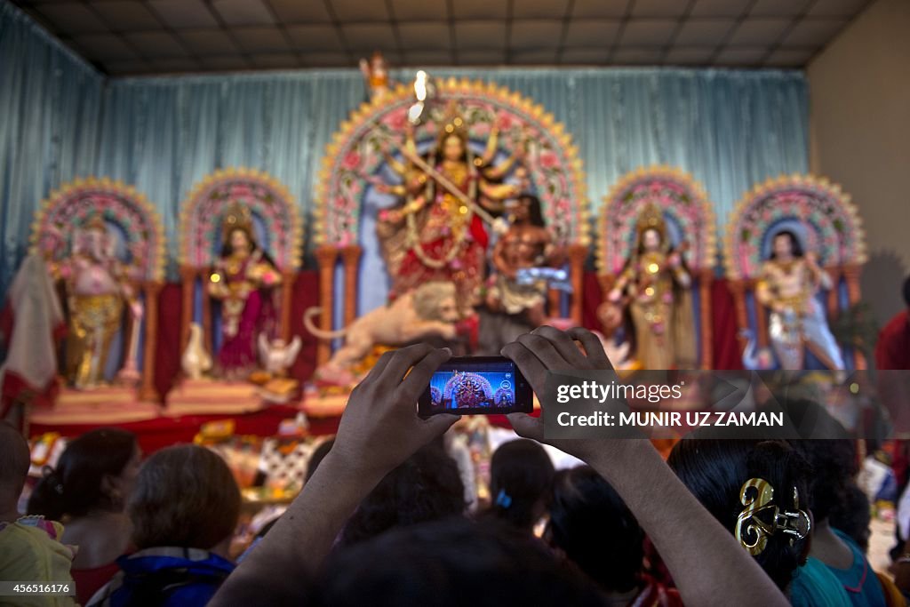 BANGLADESH-RELIGION-HINDU-DURGA