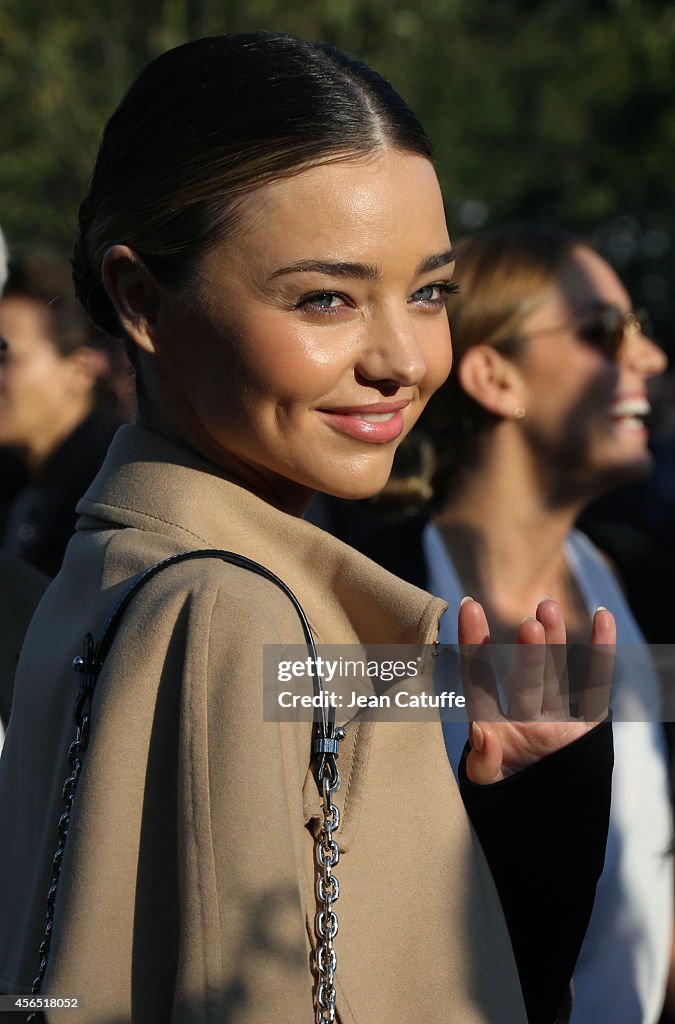 Celebrity Sighting At Paris Fashion Week, Womenswear SS 2015 : October 1st