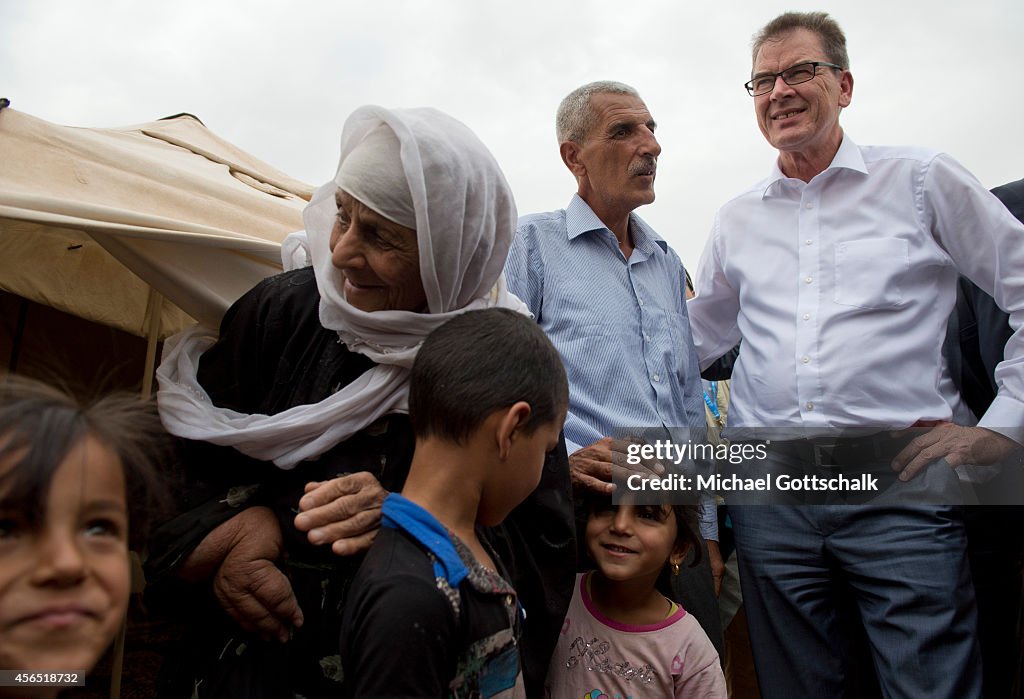 German Development Minister Gerd Mueller Visits Arbil