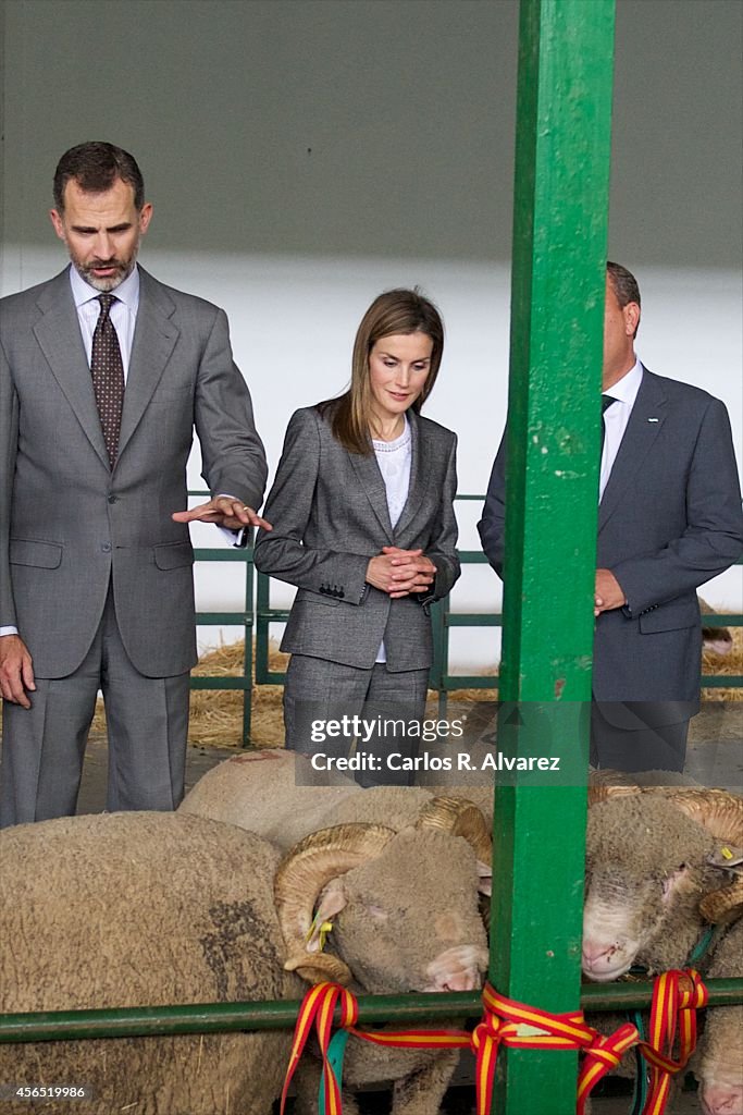 Spanish Royals Attend International Cattle Fair in Zafra