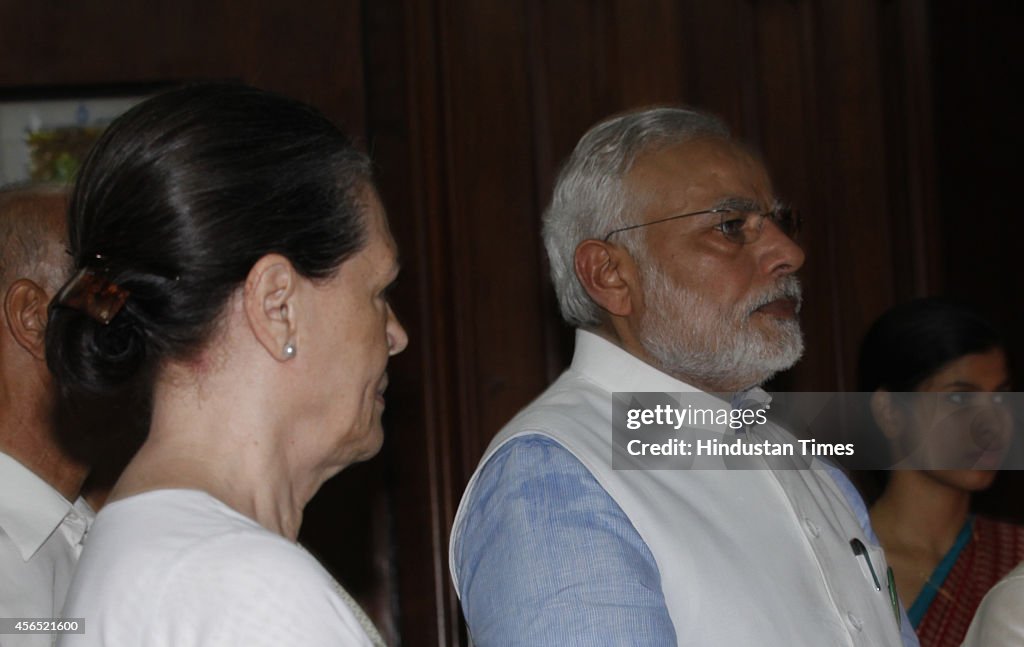 Event At Parliament To Commemorate Birth Anniversary Of Mahatma Gandhi And Lal Bahadur Shashtri