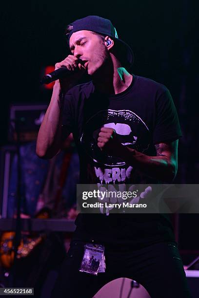 Gustav Wood of Young Guns performs at Revolution on October 1, 2014 in Fort Lauderdale, Florida.