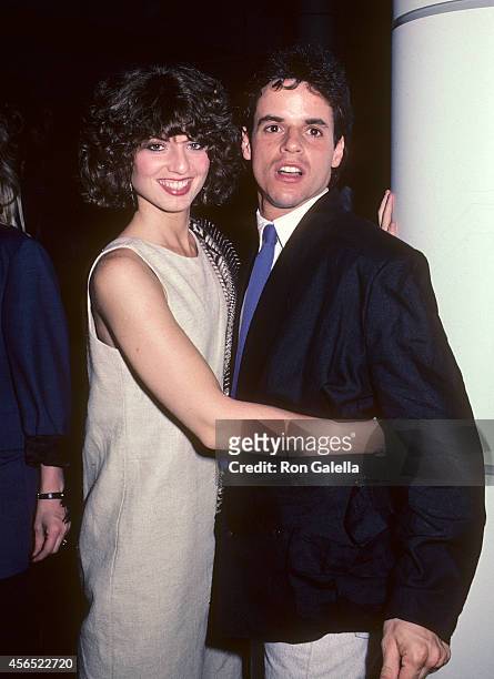 Actress Tracy Kolis and actor Christian LeBlanc attend the party to celebrate Eileen Fulton's return to "As the World Turns" on August 10, 1984 at...