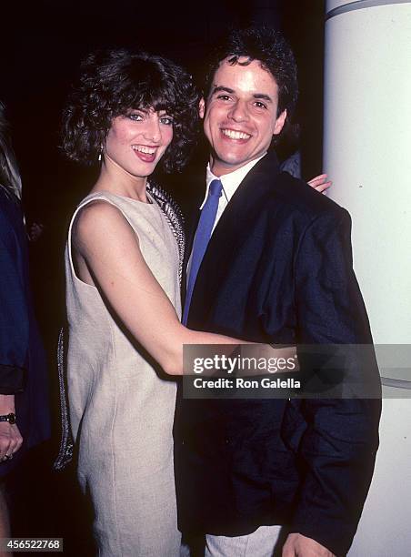 Actress Tracy Kolis and actor Christian LeBlanc attend the party to celebrate Eileen Fulton's return to "As the World Turns" on August 10, 1984 at...