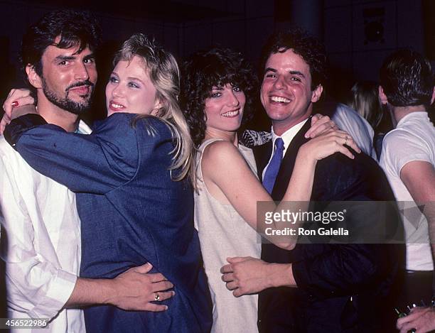 Actor Eddie Earl Hatch, actress Kim Johnston Ulrich, actress Tracy Kolis and actor Christian LeBlanc attend the party to celebrate Eileen Fulton's...