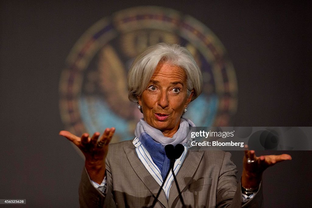 IMF Director Christine Lagarde Remarks On The Global Economy At Georgetown University