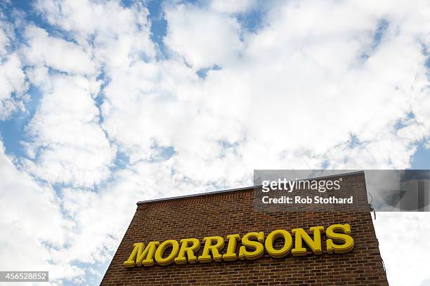 General view of a Morrisons supermarket on October 2, 2014 in London, England. Morrisons, who reported a fall in half-year profits of more than 30%,...