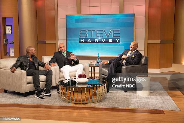 Episode 3036 -- Pictured: Tyson Beckford, Boris Kodjoe, Steve Harvey --