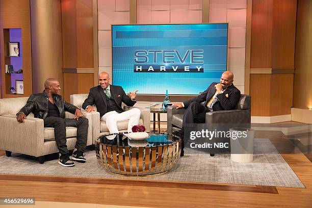 Episode 3036 -- Pictured: Tyson Beckford, Boris Kodjoe, Steve Harvey --