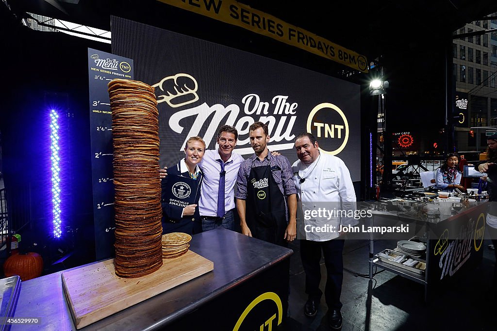 "On The Menu" Cooking Demo & Guinness World Record Attempt For The World's Tallest Pancake Stack