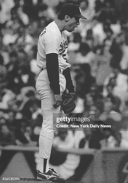 New York Mets vs LA Dodgers at Dodger Stadium. Orel Hershiser.