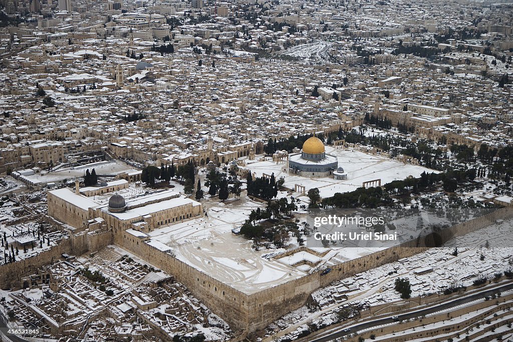 Snow Storms Continue In Israel