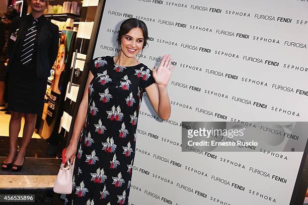 Actress Kasia Smutniak attends the 'Fendi's New Perfume FURIOSA' at Sephora on October 2, 2014 in Rome, Italy.