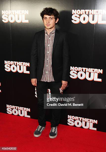 Craig Roberts attends a Gala Screening of "Northern Soul" at the Curzon Soho on October 2, 2014 in London, England.