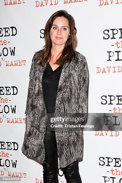 Jill Halfpenny attends the press night after party of "Speed The Plow" at Playhouse Theatre on October 2, 2014 in London, England.