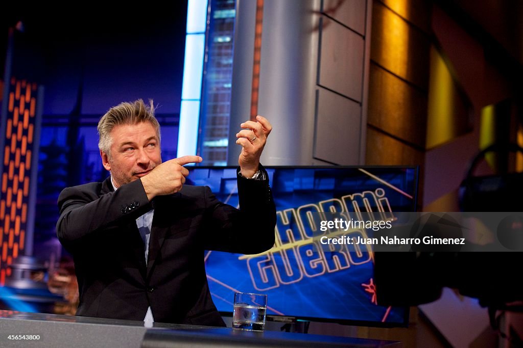 Alec Baldwin Attends "El Hormiguero" TV Show