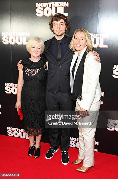 Producer Debbie Gray, Josh Whitehouse and director Elaine Constantine attend a Gala Screening of "Northern Soul" at the Curzon Soho on October 2,...