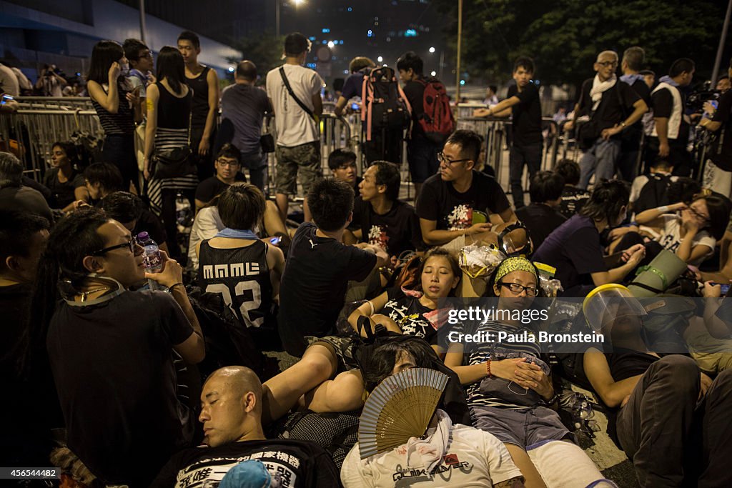 Sit-In Protest Continues In Hong Kong Despite Chief Executive's Calls To Withdraw