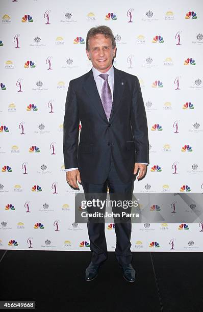 Mayor Of Doral Luigi Borgia attends Press Conference to announce the 63rd annual Miss Universe Pageant at Trump National Doral on October 2, 2014 in...