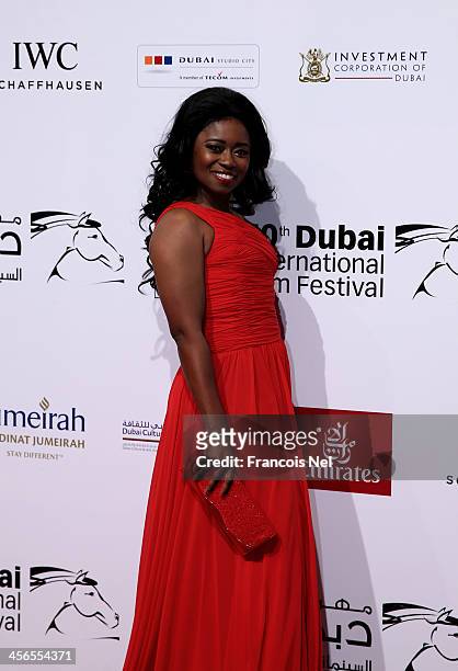 Sheer Lace Beauty Ambassador, Taylor Re'Lynn, wearing Sheer Lace Beauty's signature product line, attends Dubai International Film Festival on...