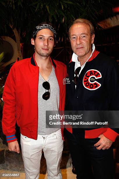 Of newspaper L'Opinion, Christophe Chenut and his son Antoine attend the 1st wedding anniversary party of actress Cyrielle Clair and businessman...
