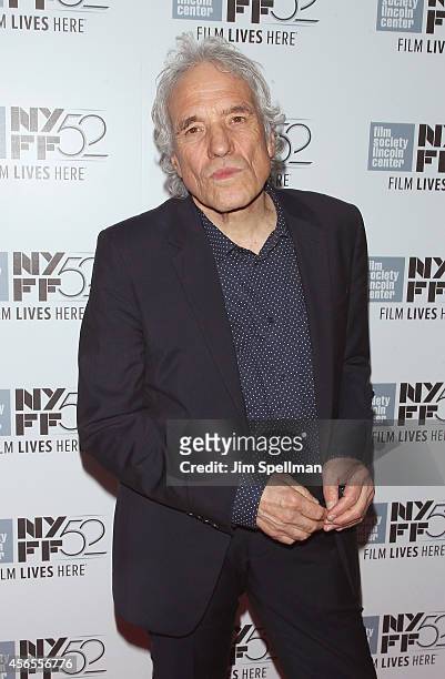 Director Abel Ferrara attends the "Heaven Knows What" Premiere during the 52nd New York Film Festival at Alice Tully Hall on October 2, 2014 in New...