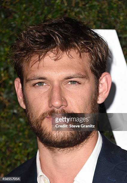 Actor Alex Pettyfer attends Claiborne Swanson Frank's Young Hollywood book launch hosted by Michael Kors at Private Residence on October 2, 2014 in...