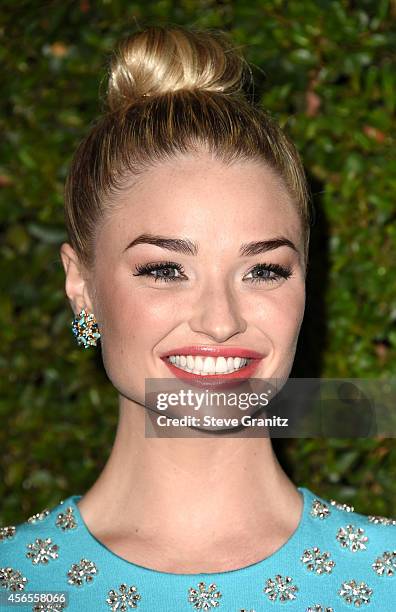 Actress Emma Rigby attends Claiborne Swanson Frank's Young Hollywood book launch hosted by Michael Kors at Private Residence on October 2, 2014 in...