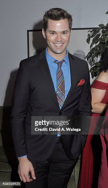 Actor Andrew Rannells post performance at SPARKLE: An All-Star Holiday Concert at ACME Comedy Theatre on December 13, 2013 in Los Angeles, California.