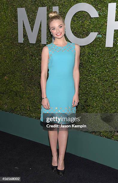 Actress Emma Rigby attends Michael Kors Launch of Claiborne Swanson Frank's "Young Hollywood" on October 2, 2014 in Beverly Hills, California.