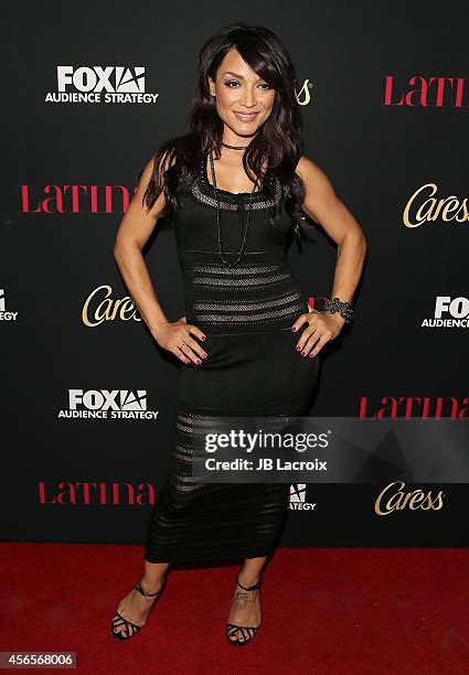 Mayte Garcia attends LATINA Magazine's 'Hollywood Hot List' party at the Sunset Tower Hotel on October 2, 2014 in West Hollywood, California.