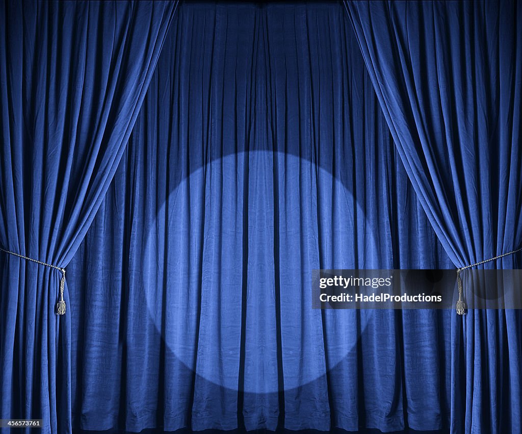 Blue Theatre Drapes