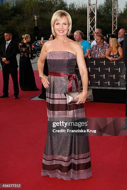 Ilka Essmueller attends the red carpet of the Deutscher Fernsehpreis 2014 on October 02, 2014 in Cologne, Germany.