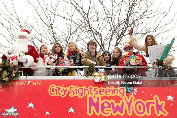 Santa Claus, Mrs. Claus, Erin Brady, Cassidy Wolf, Brendan Meyer, Juliette Goglia, Kerris Dorsey, Anthony Laciura and Carol Alt attends 2013...