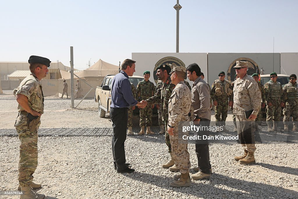 David Cameron Visits Troops In Afghanistan