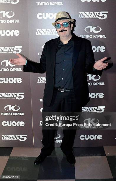 Carlos Areces attends the 'Torrente 5, Operacion Eurovegas' party on October 2, 2014 in Madrid, Spain.