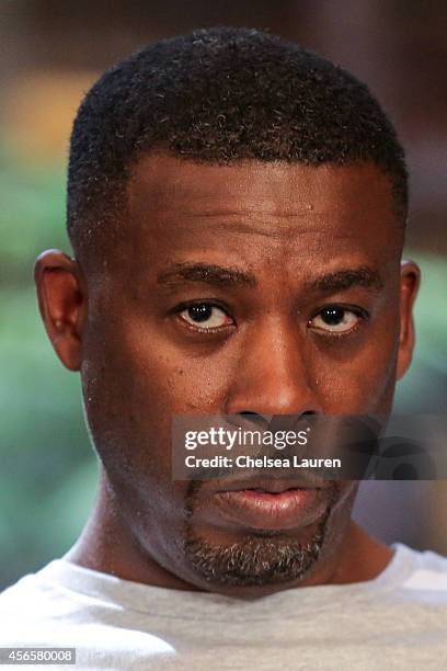 Rapper GZA of the Wu-Tang Clan attends a press conference to announce that the Wu-Tang Clan has signed with Warner Bros. Records at Warner Bros....
