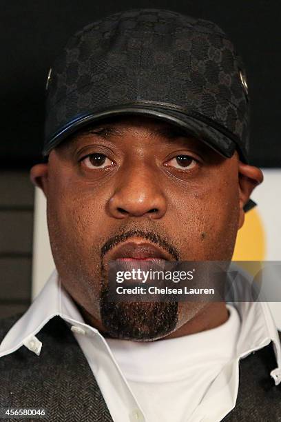 Rapper Cappadonna of the Wu-Tang Clan attends a press conference to announce that the Wu-Tang Clan has signed with Warner Bros. Records at Warner...