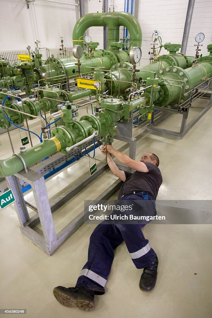 Naturel Gas, Gas-Pressure Regulator Station In Bonn.