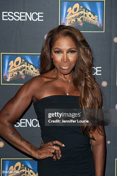 Actress Adrienne-Joi Johnson attends the Essence "A Toast To Primetime" Event at the Herringbone, Mondrian LA on October 2, 2014 in Beverly Hills,...