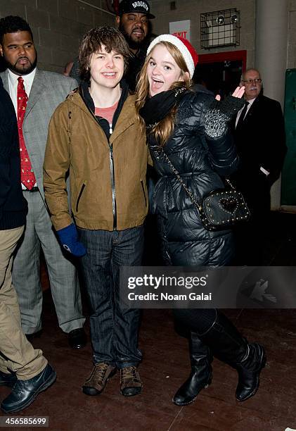 Actors Brendan Meyer and Kerris Dorsey attend the 2013 CitySightseeing New York holiday toy drive at PAL's Harlem Center on December 14, 2013 in New...